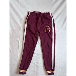 Champion Reverse Weave Fleece Sweatpants Joggers ‎ Embroidered Red Men's M*